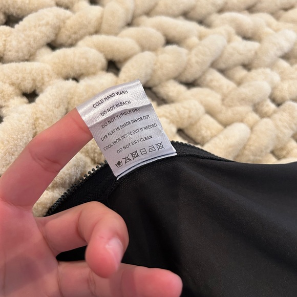 Akira rhinestone asymmetrical black wrap mini skirt with zipper - Picture 8 of 9